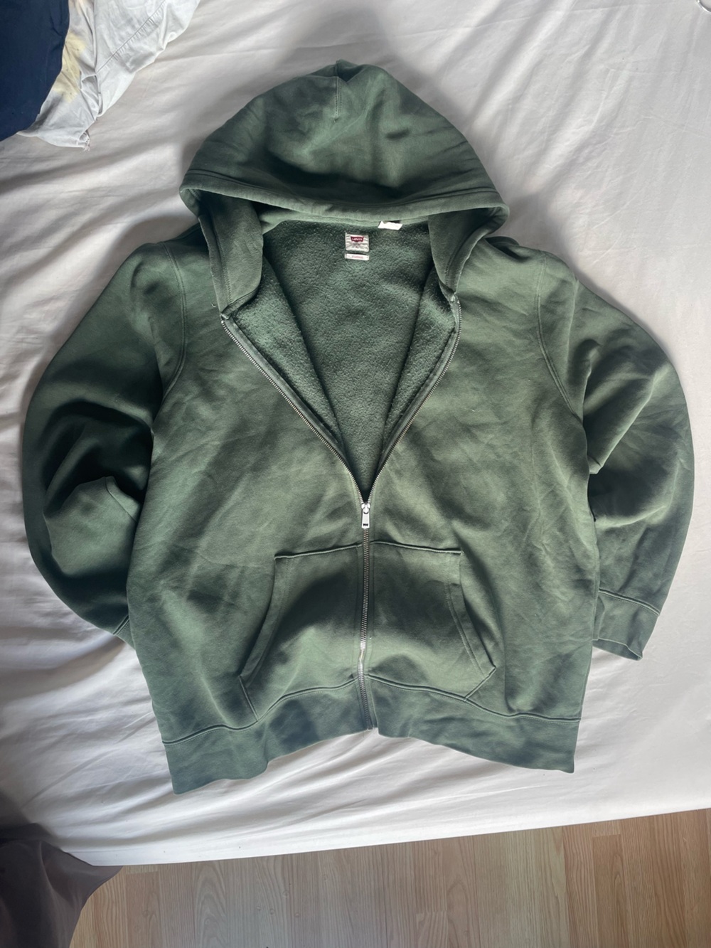 Levi's Dark Green Full-Zip Hoodie